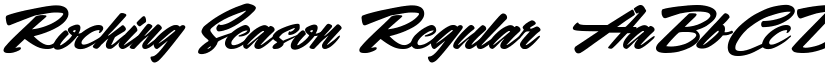 Rocking Season Regular font