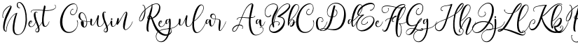 West Cousin Regular font