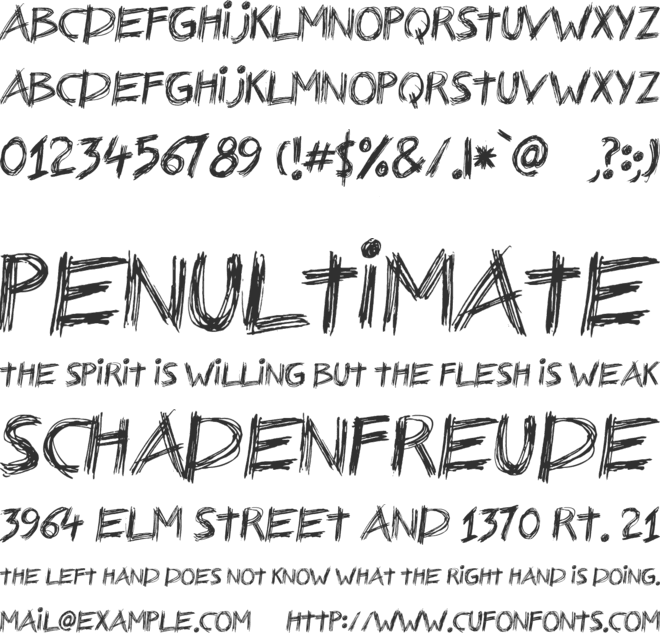 Nerwus font preview