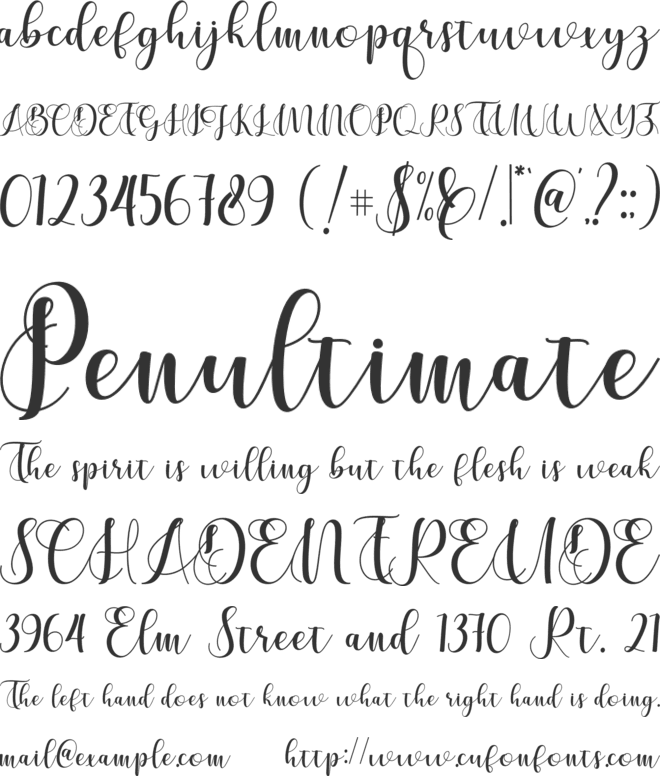Cerilleta font preview