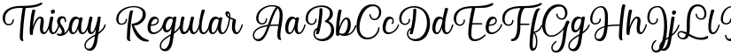Thisay Regular font
