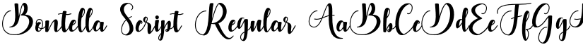 Bontella Script Regular font