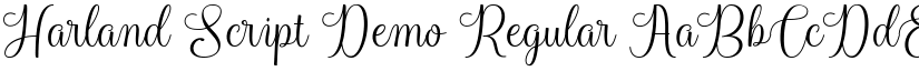 Harland Script Demo Regular font
