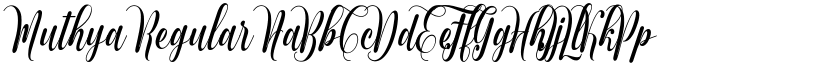 Muthya Regular font