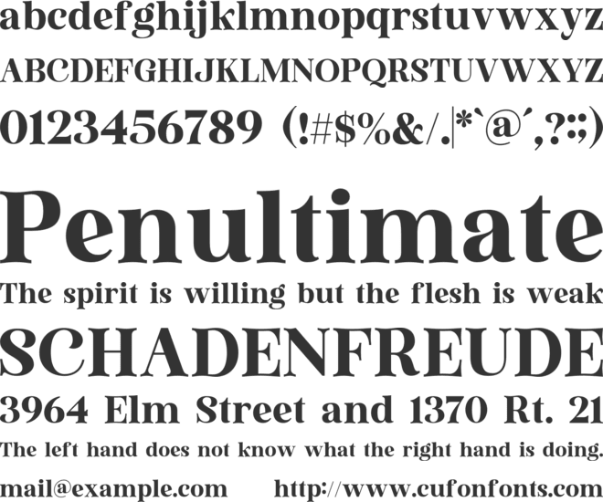 Amoitar font preview