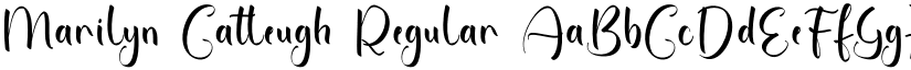Marilyn Catleugh Regular font
