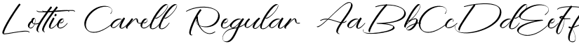 Lottie Carell Regular font