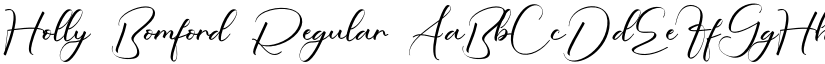 Holly Bomford Regular font
