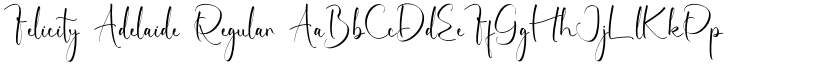 Felicity Adelaide Regular font