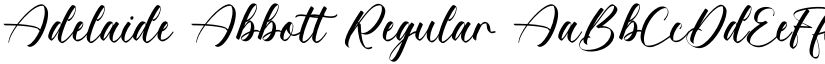 Adelaide Abbott Regular font