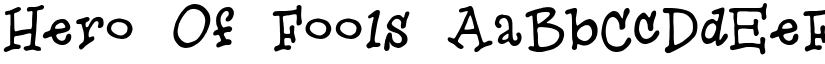Hero Of Fools font