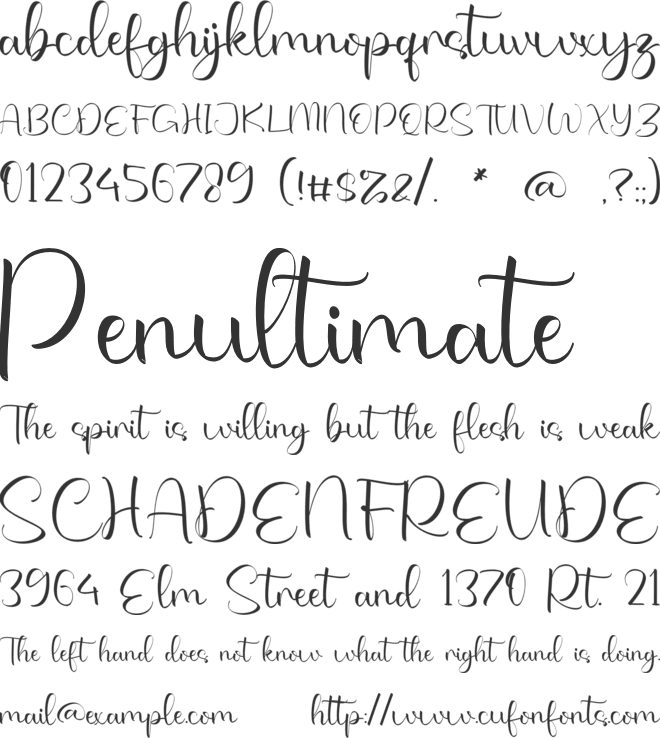 Beverly Armistead font preview