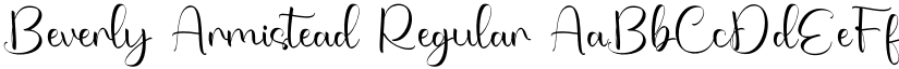Beverly Armistead Regular font