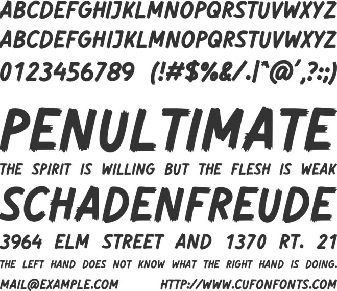 Wadezix font preview