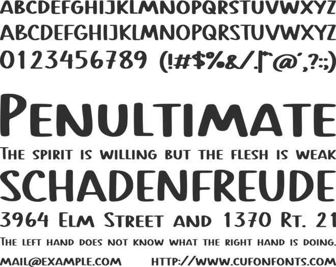 Rowstead font preview