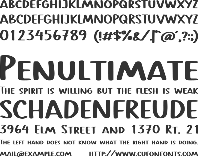 Rowstead font preview