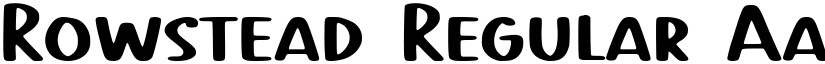 Rowstead Regular font