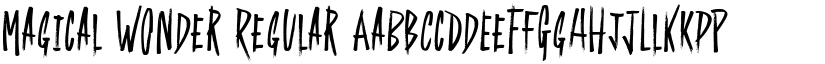 Magical Wonder Regular font