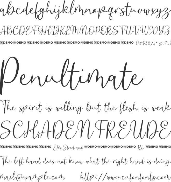 Abruptly font preview