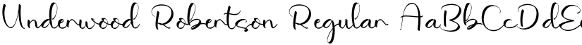Underwood Robertson Regular font