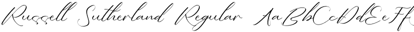 Russell Sutherland Regular font