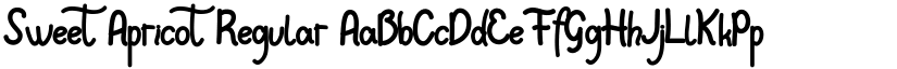 Sweet Apricot Regular font