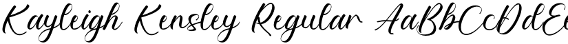 Kayleigh Kensley Regular font