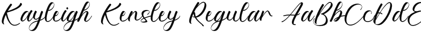 Kayleigh Kensley font download