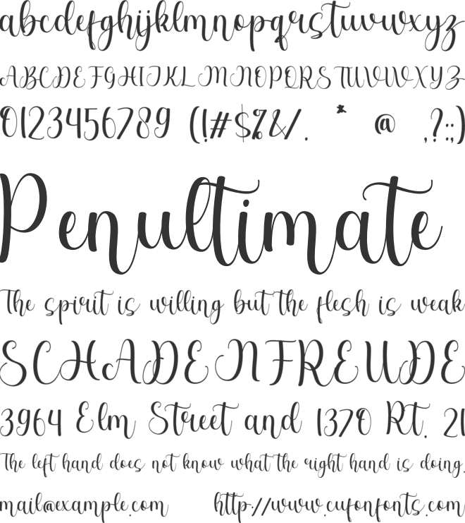 Diana Edmunds font preview