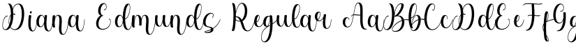 Diana Edmunds font download