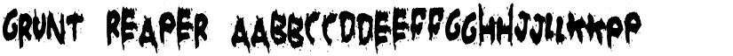 Grunt Reaper font