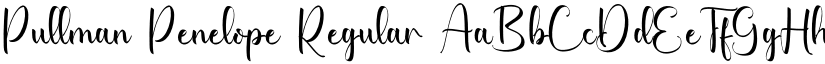Pullman Penelope Regular font