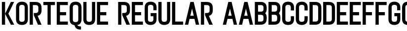 Korteque Regular font