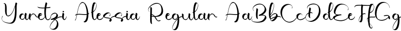 Yaretzi Alessia Regular font