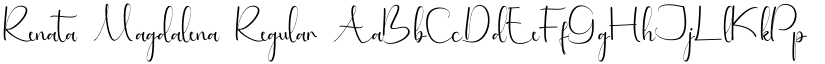 Renata Magdalena font download