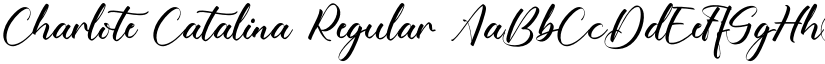 Charlote Catalina Regular font