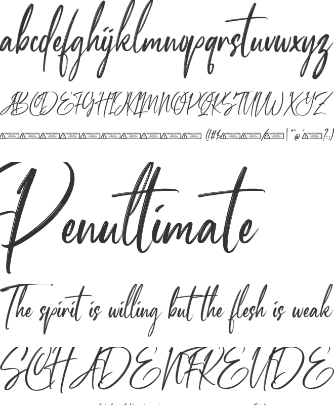 Starford font preview