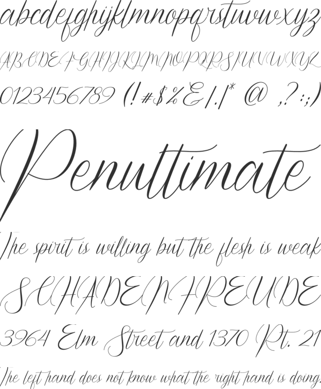 Hallimah_DEMO font preview