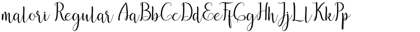 malori Regular font