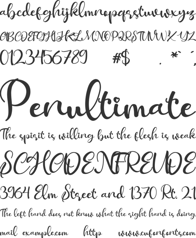 Ballisty Demo font preview