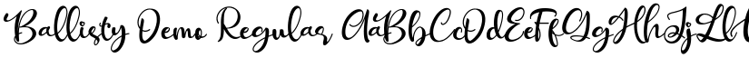 Ballisty Demo Regular font