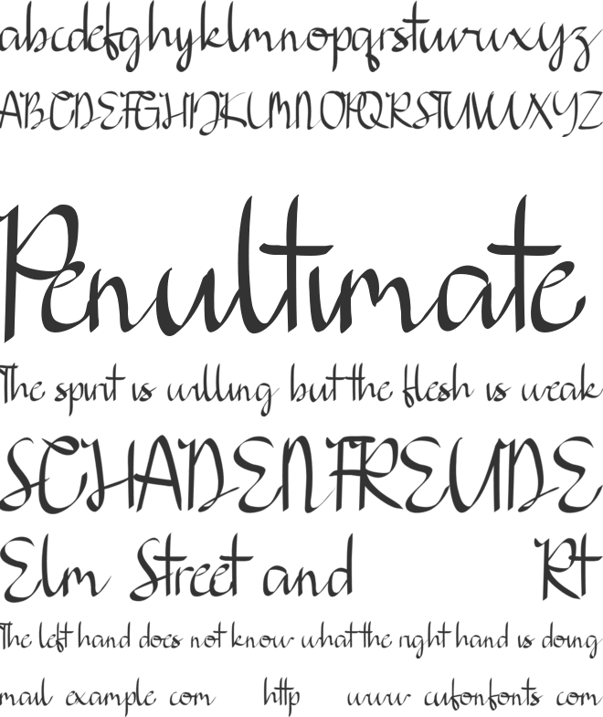 Denique Demo font preview