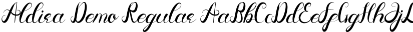 Aldira Demo Regular font