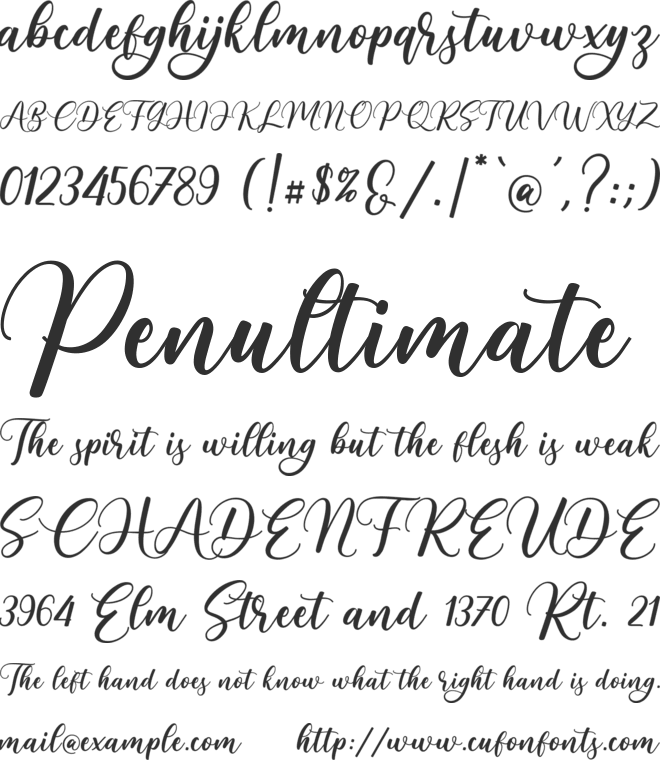 Houshie_Demo font preview