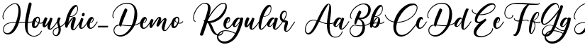 Houshie_Demo Regular font