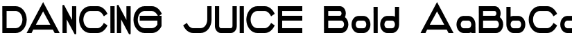 DANCING JUICE Bold font