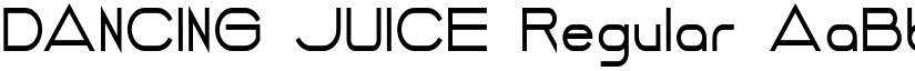 DANCING JUICE Regular font