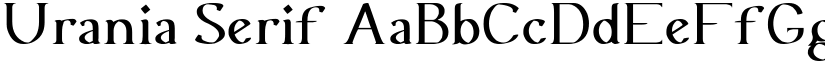 Urania Serif font