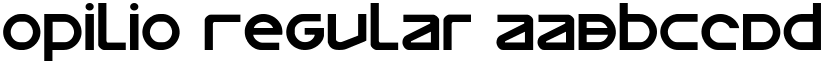 Opilio Regular font