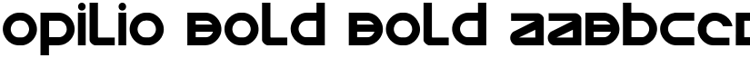Opilio Bold Bold font